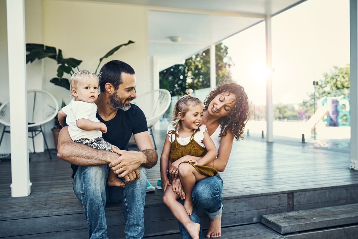 Family-on-Porch